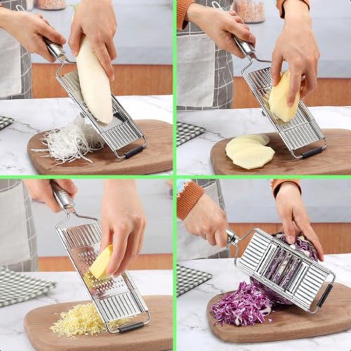 Slice Master Chef™ 4-in-1 Stainless Steel Vegetable & Cheese Slicer FREE shipping