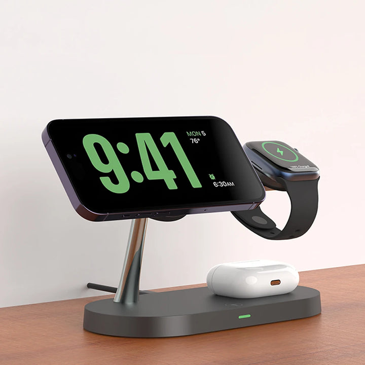 3-in-1 Magnetic Fast Wireless Charger