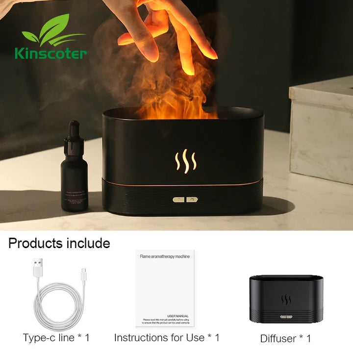 Kinscoter Flame Aroma Diffuser & Humidifier