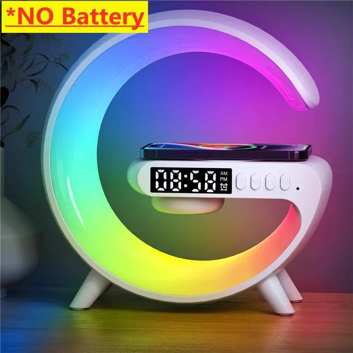 Wireless Charger with Speaker & RGB Night Lamp