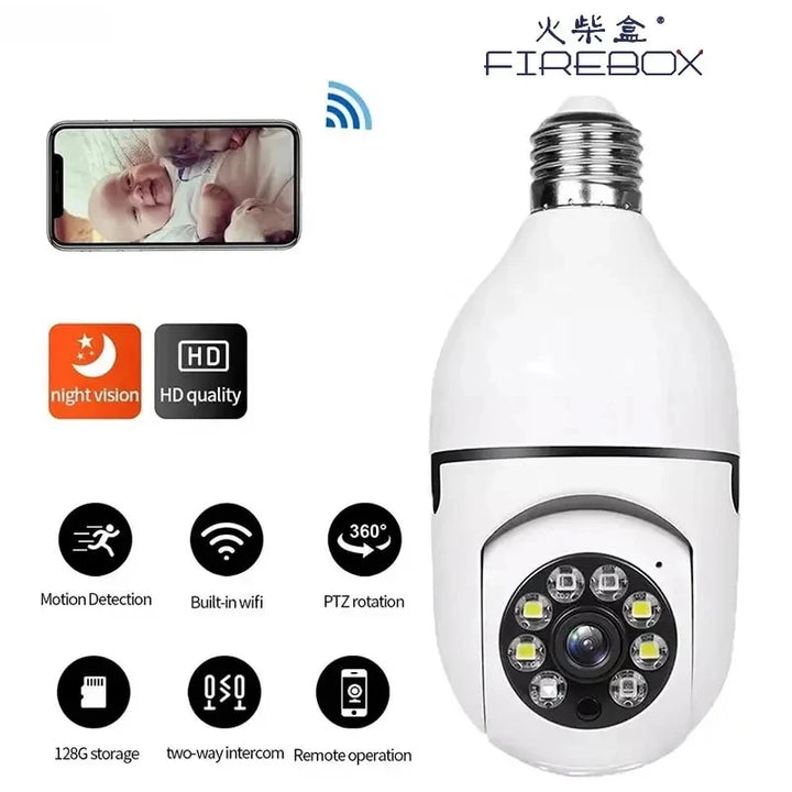 E27 Smart WiFi Security Bulb Camera